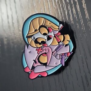 Hazbin Hotel Vaggie and Charlie Inspired Enamel Pin